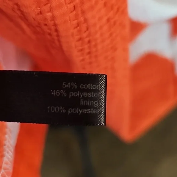 Limited Chevron Dress Orange And White - Picture 4 of 9